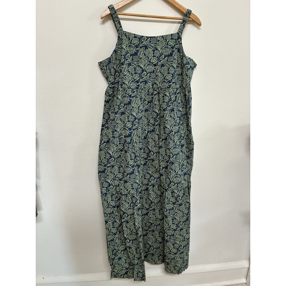 Dip Women’s XL Blue Floral Tier Maxi Dress Sleeveless Strap Dress Summer/Spring - Picture 1 of 7